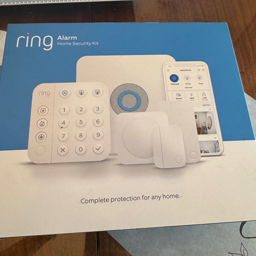 Ring Alarm Security System with White Keypad
